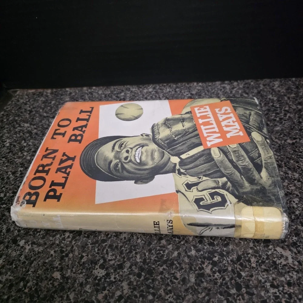 Willie Mays Born to Play Ball 1955 Hard Cover‎ With Dust Jacket 3rd Impression